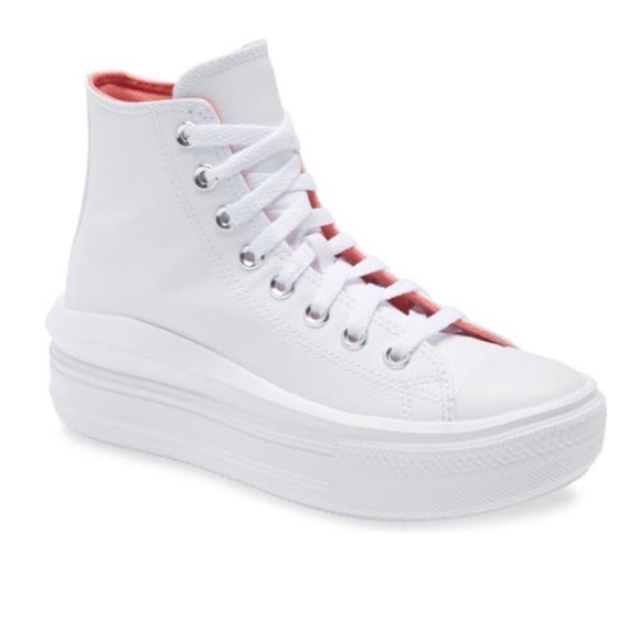 {Converse} Move platform high-top leather sneaker - Picture 1 of 4